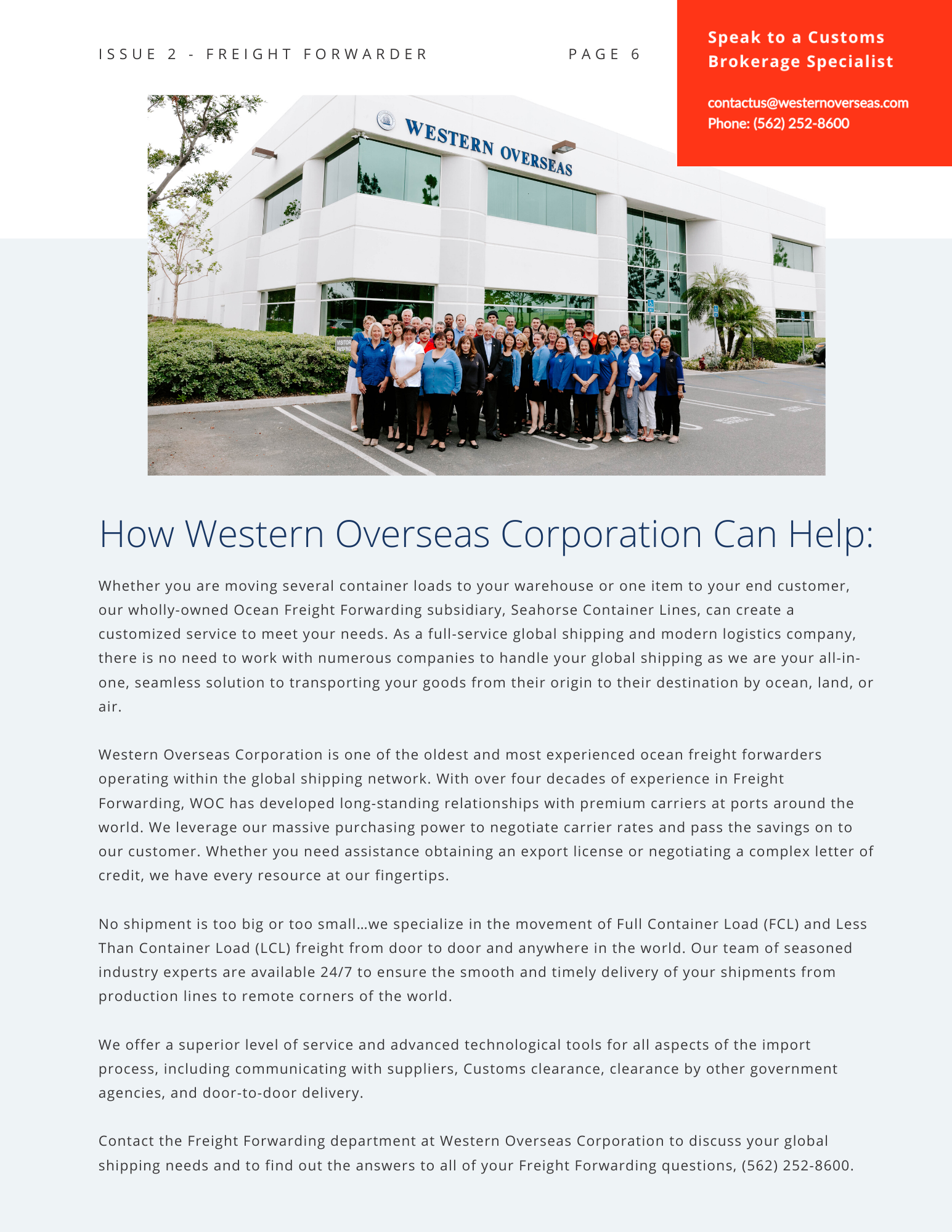 global shipping company