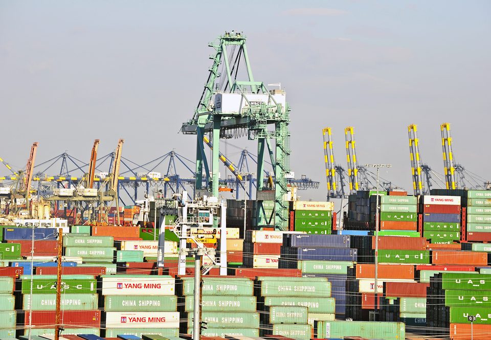 Crane at Long Beach Port