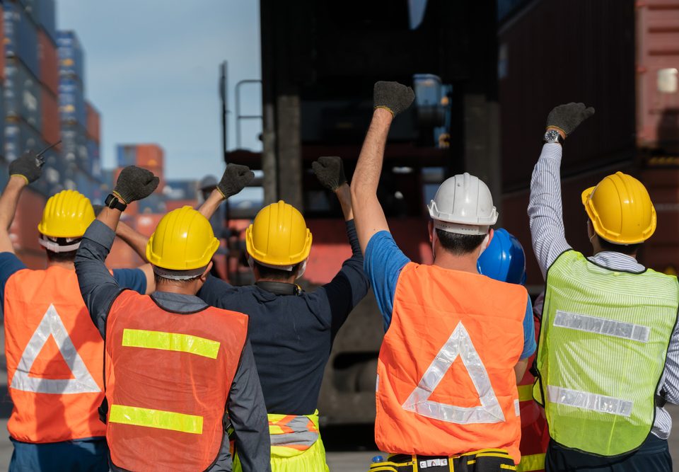 Rail Workers Striking